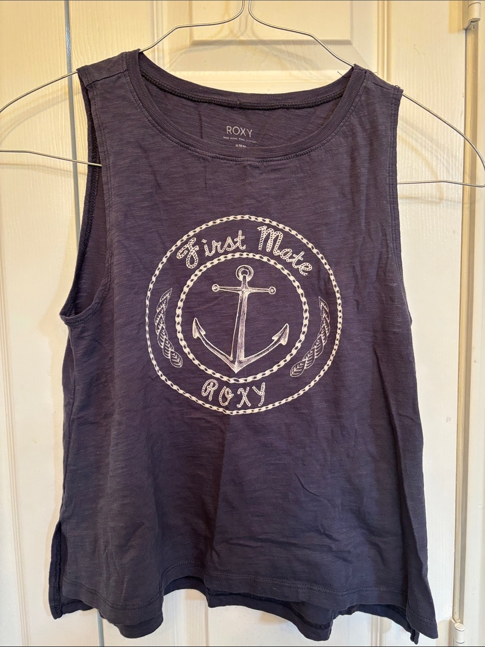 Roxy Navy Blue Anchor Graphic Tank